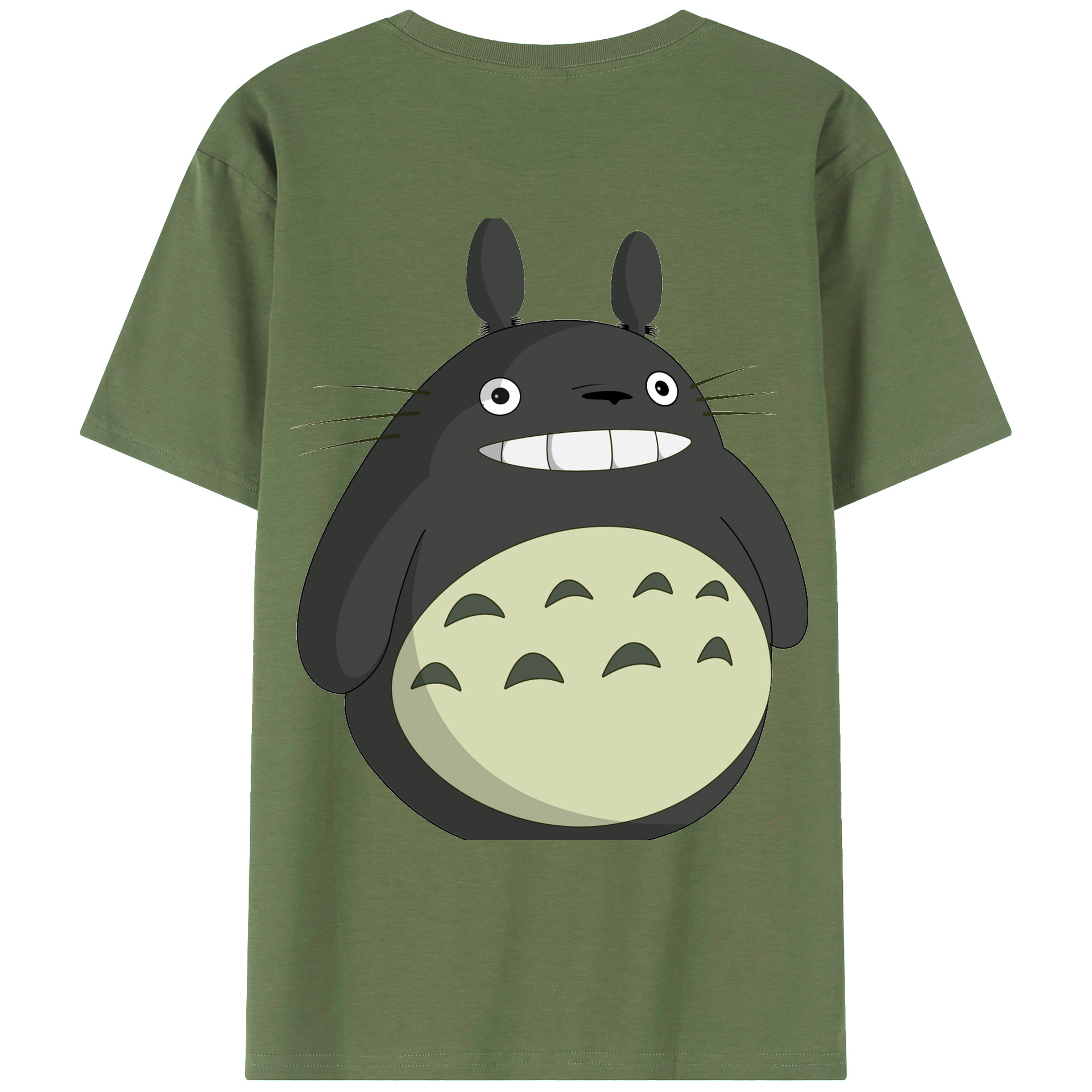 （画像用） となりのトトロ 草壁メイ 草壁サツキ My Neighbor Totoro Satsuki Kusakabe Mei Kusakabe 綿100％ メンズ半袖Tシャツ（バックプリント） 通気性